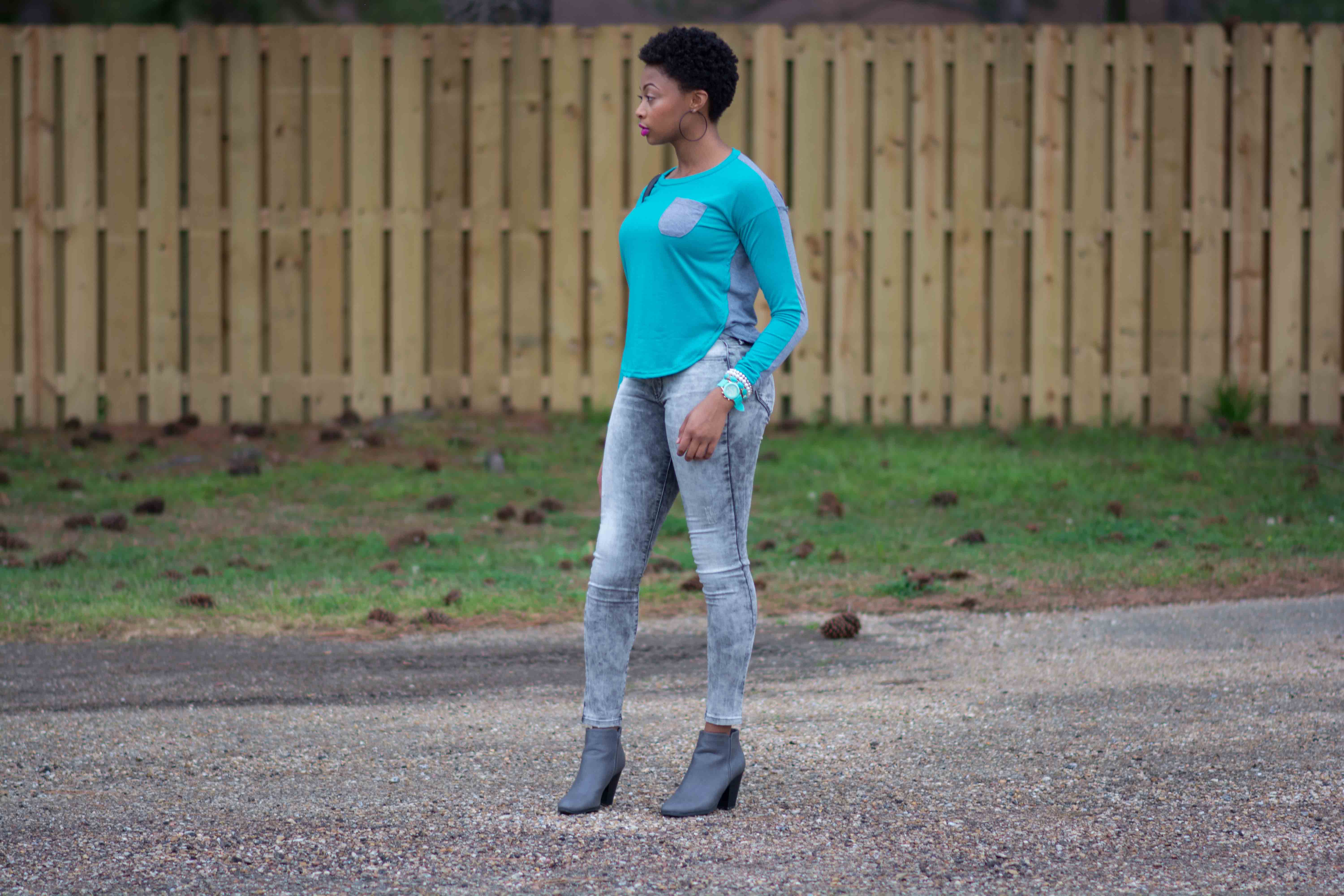 how to wear grey booties