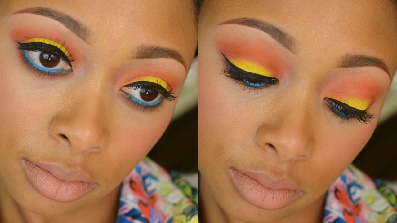 sunset inspired makeup tutorial