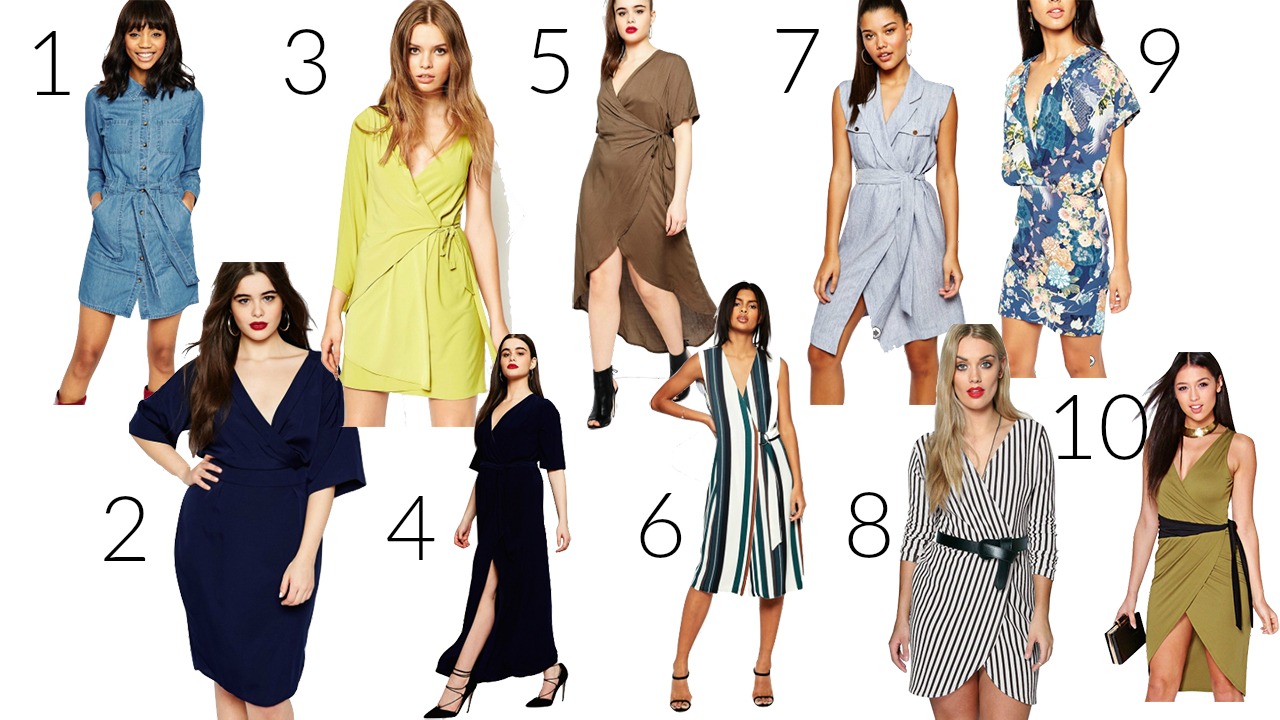 wrap dresses for all body shapes