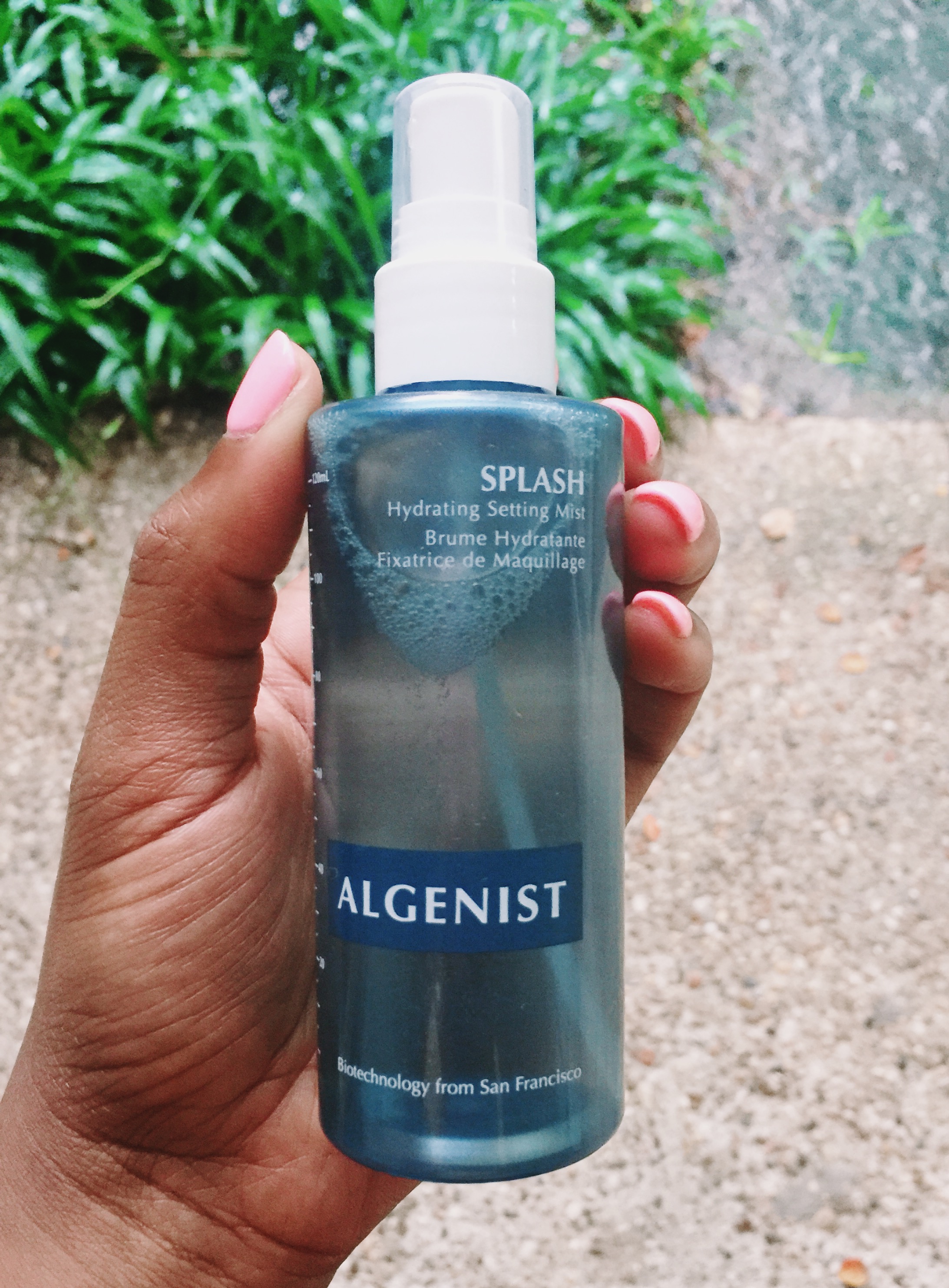 algenist makeup setting spray