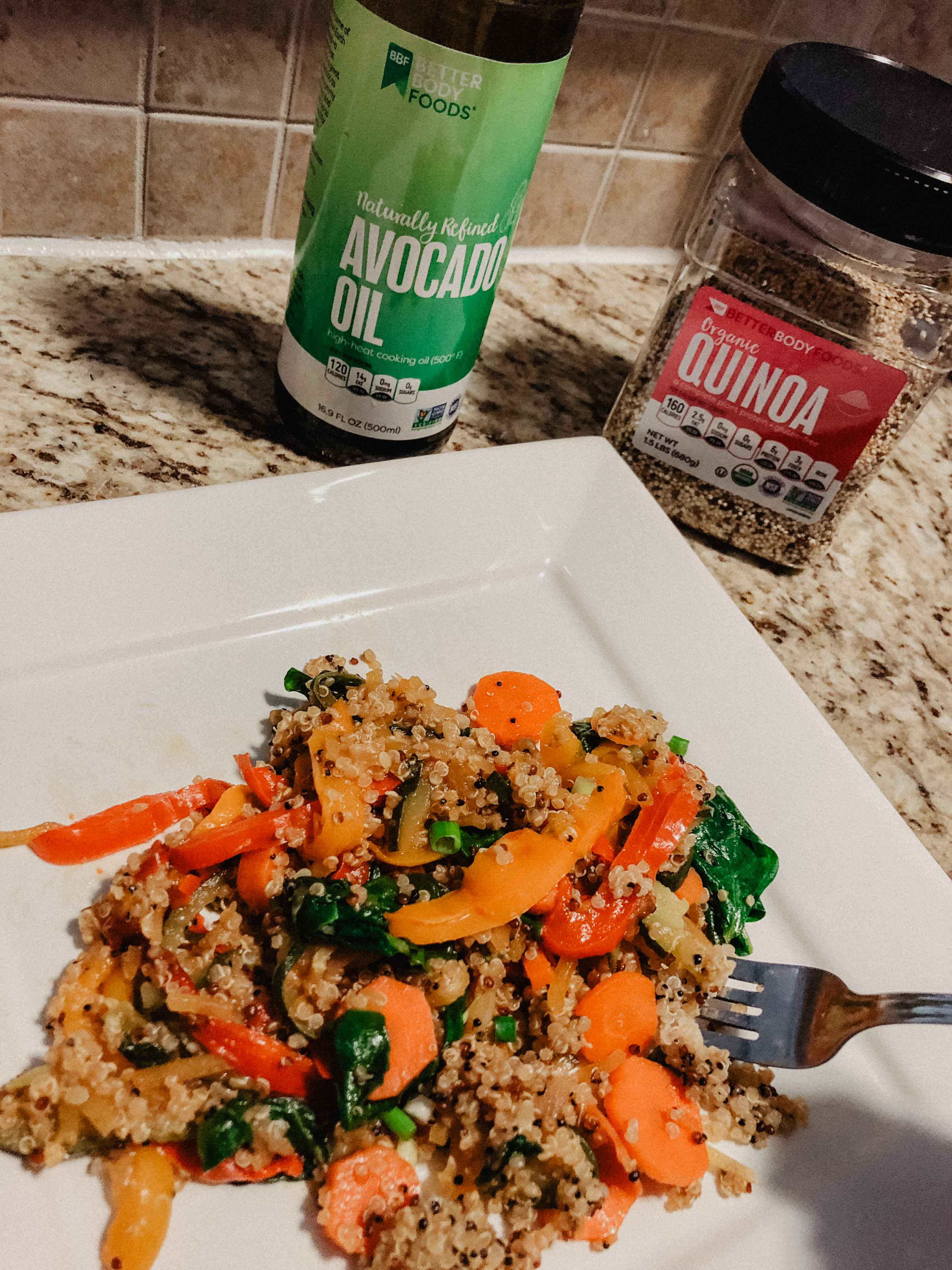 loaded veggie quinoa